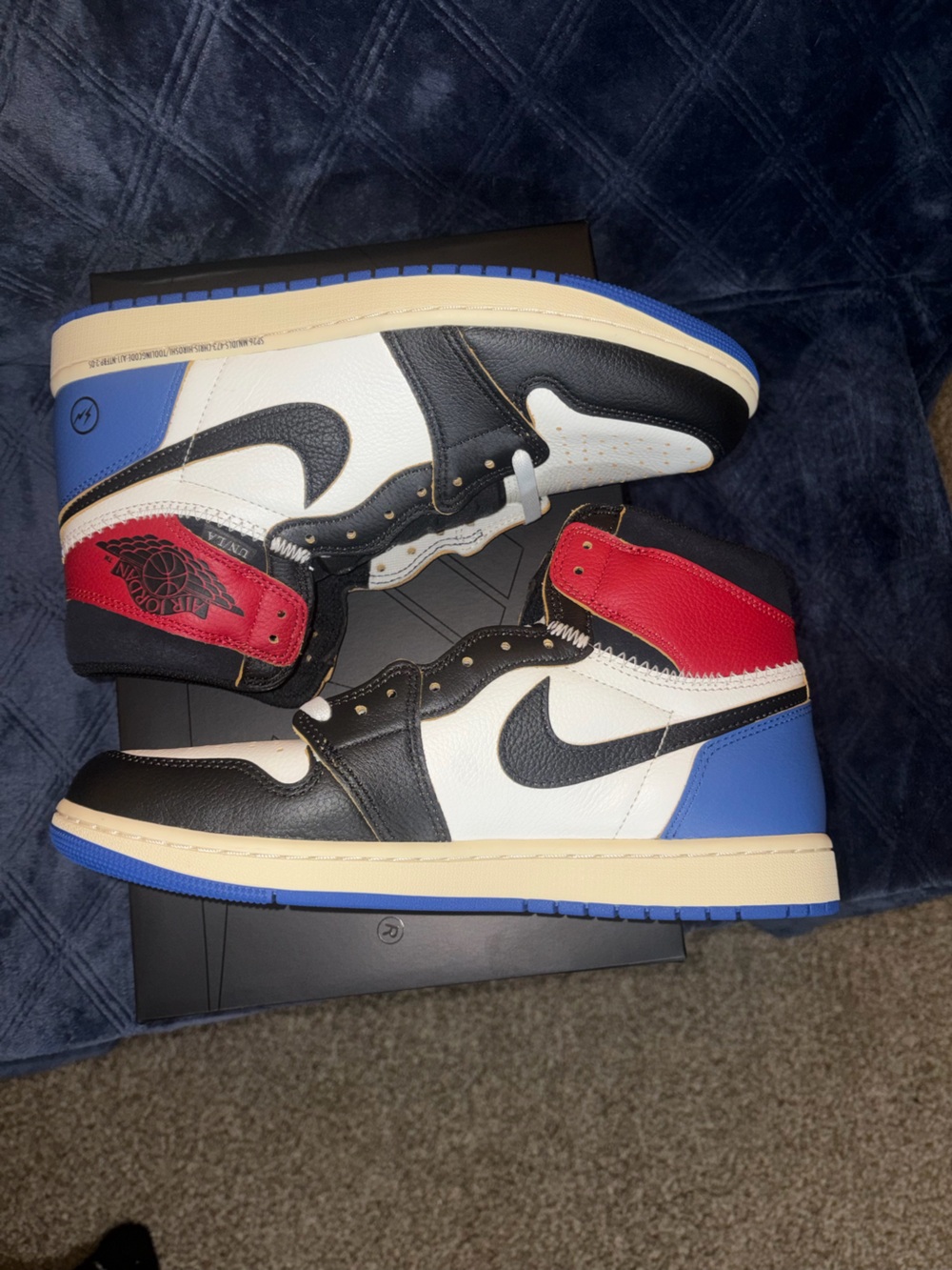 Jordan 1 High x Fragment x Union Collab Size 10 - Picture 3 of 5